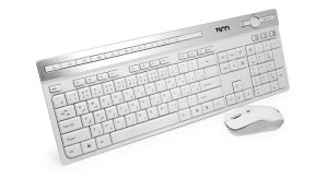 کیبورد و ماوس بی سیم تسکو مدل TKM7106W با حروف فارسی