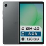 تبلت 8.7 اینچ سامسونگ مدل Galaxy Tab A11 4G، ظرفیت 128 گیگابایت و رم 8 گیگابایت، قابلیت پشتیبانی از سیم کارت، رزولوشن دوربین 8 مگاپیکسل - رنگ خاکستری