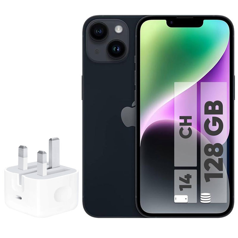 گوشی موبایل اپل مدل iPhone 14 CH دو سیم کارت ظرفیت 128 گیگابایت و رم 6 گیگابایت - به همراه شارژر 20 وات اپل گوشی موبایل اپل مدل iPhone 14 CH دو سیم کارت ظرفیت 128 گیگابایت و رم 6 گیگابایت - به همراه شارژر 20 وات اپل