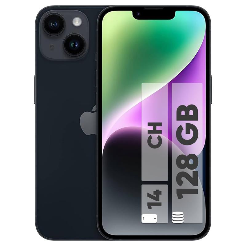 گوشی موبایل اپل مدل iPhone 14 CH دو سیم کارت ظرفیت 128 گیگابایت و رم 6 گیگابایت - رنگ مشکی گوشی موبایل اپل مدل iPhone 14 CH دو سیم کارت ظرفیت 128 گیگابایت و رم 6 گیگابایت - رنگ مشکی
